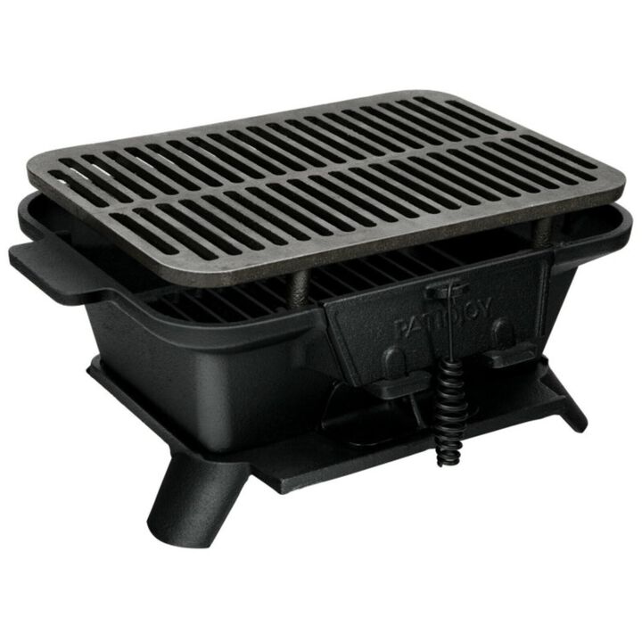 Hivvago Heavy Duty Cast Iron Tabletop BBQ Grill Stove for Camping Picnic