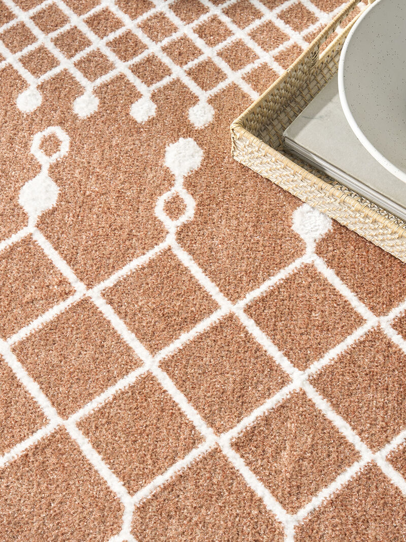 Astra Machine Washable ASW10 Copper 7'10" x 10' Rug