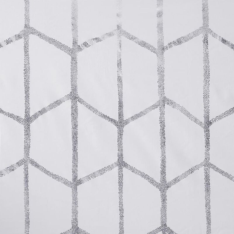 Belen Kox Metallic Print Total Blackout Curtain Panel, Belen Kox