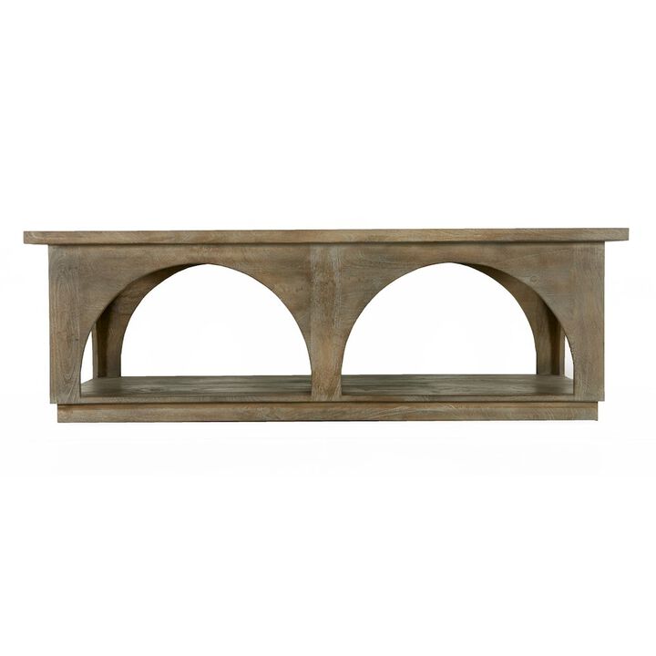 Alex Hamilton Archie Solid Wood Coffee Table in North Creek Brown