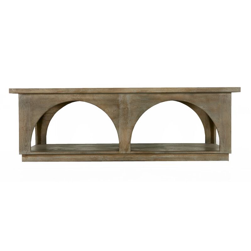 Alex Hamilton Archie Solid Wood Coffee Table in North Creek Brown