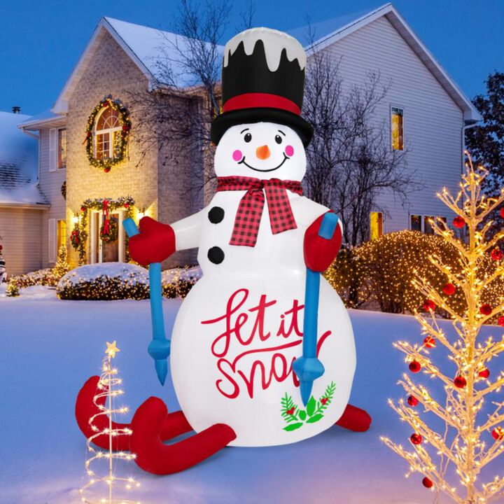 Hivvago Christmas Decoration with LED Lights and Built-in Sandbag