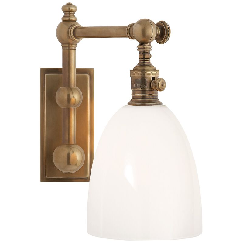 Pimlico Single Light in Antique-Burnished Brass