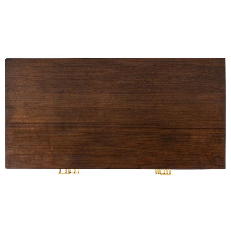Safavieh Katia 3 Drawer Chest, Walnut/Gold