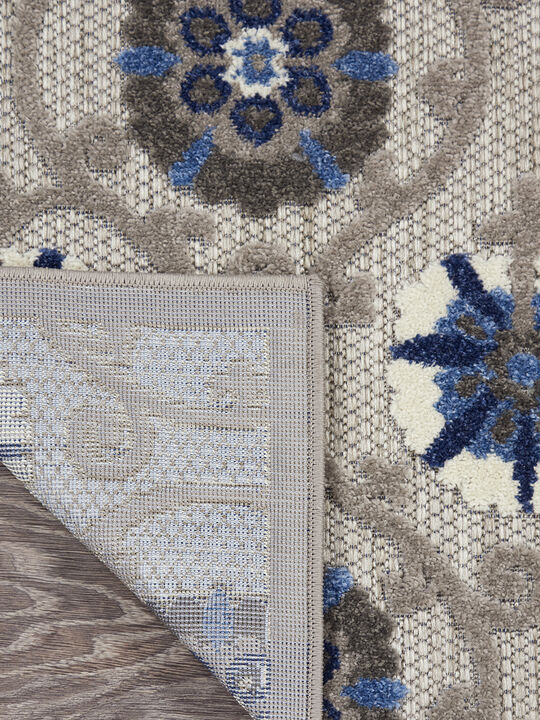 Aloha ALH19 Gray/Blue 2'3" x 10' Rug