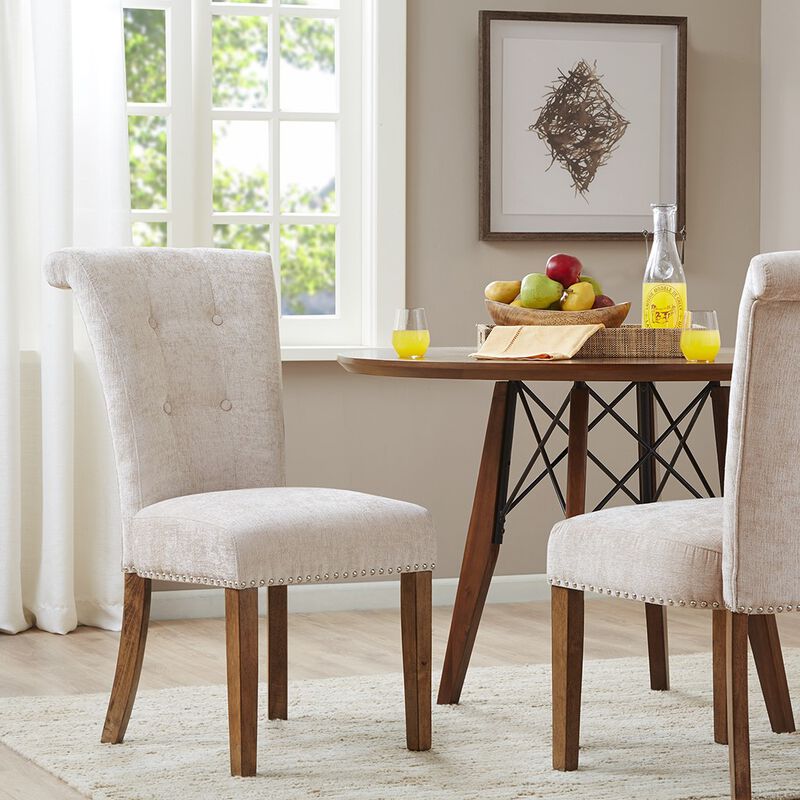 Gracie Mills Rafael Set of 2 Button Tufted Dining Chairs