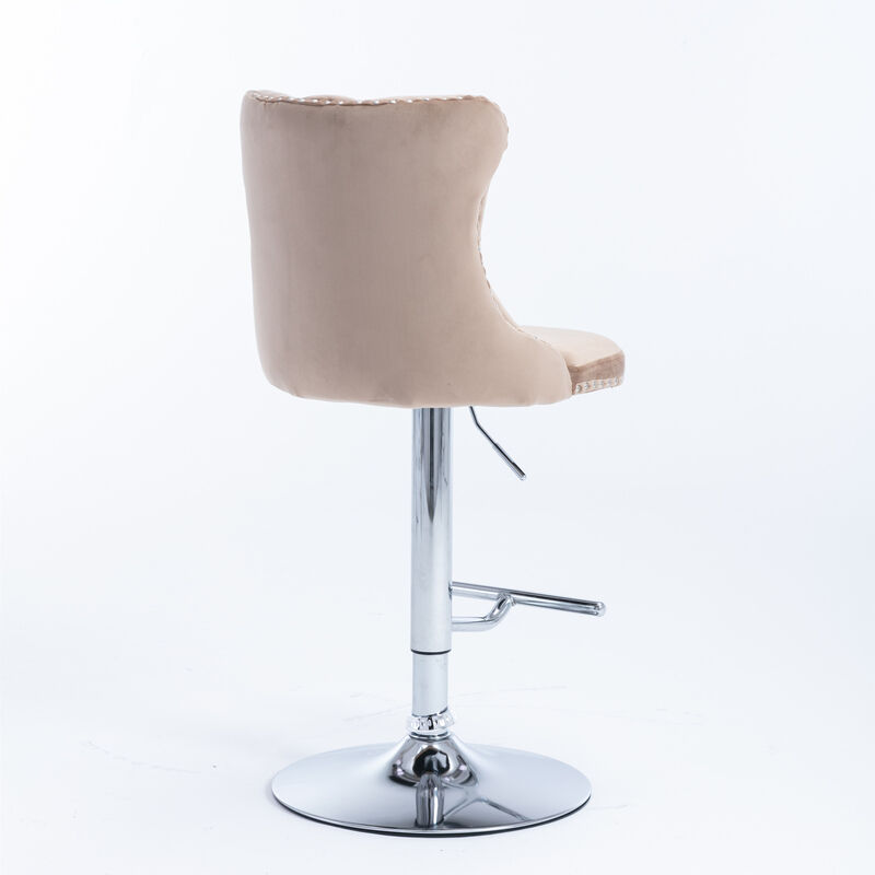 Swivel Barstools Adjustable Seat Height Counter Chairs for Kitchen & Bar