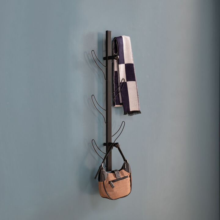 Coat Hat Rack Black