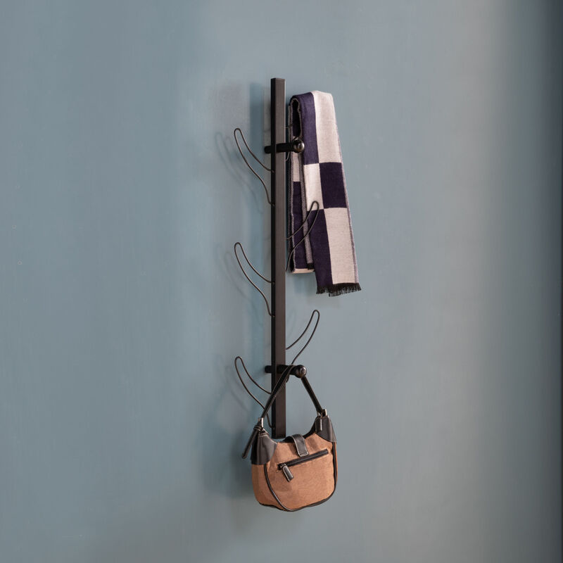 Coat Hat Rack Black