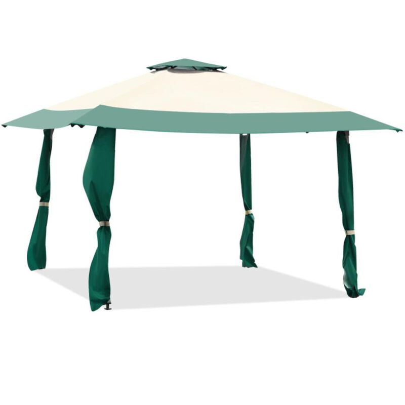 Hivvago 13 Feet x 13 Feet Pop Up Canopy Tent Instant Outdoor Folding Canopy Shelter