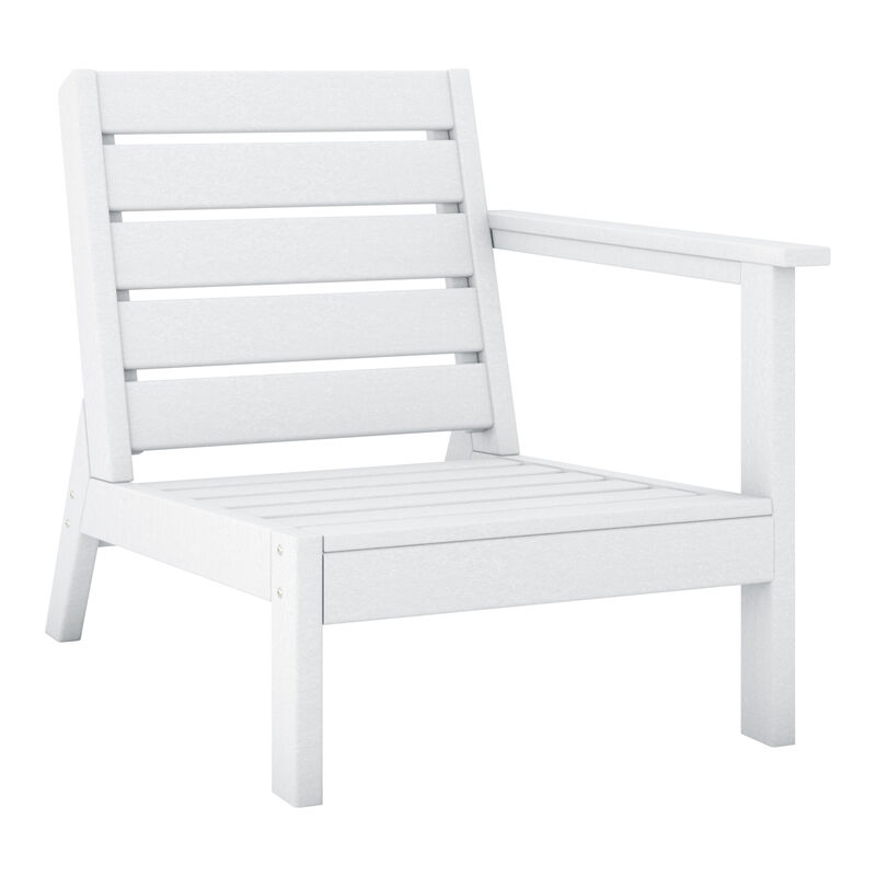 WestinTrends Outdoor Patio 3-Piece HDPE Deep Seating Sectional Sofa