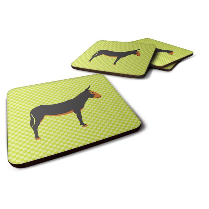 Caroline's Treasures Catalan Donkey Green Decorative coasters, 3.5, Multicolor