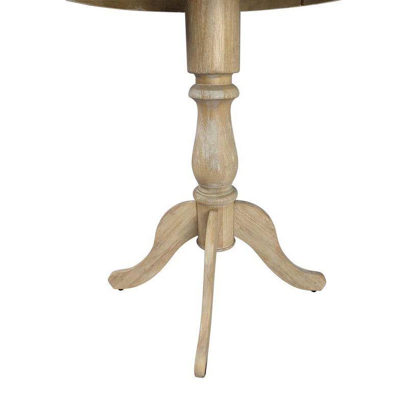 Carolina Living Fairview 30 Round Pedestal Bar Table - Natural Driftwood