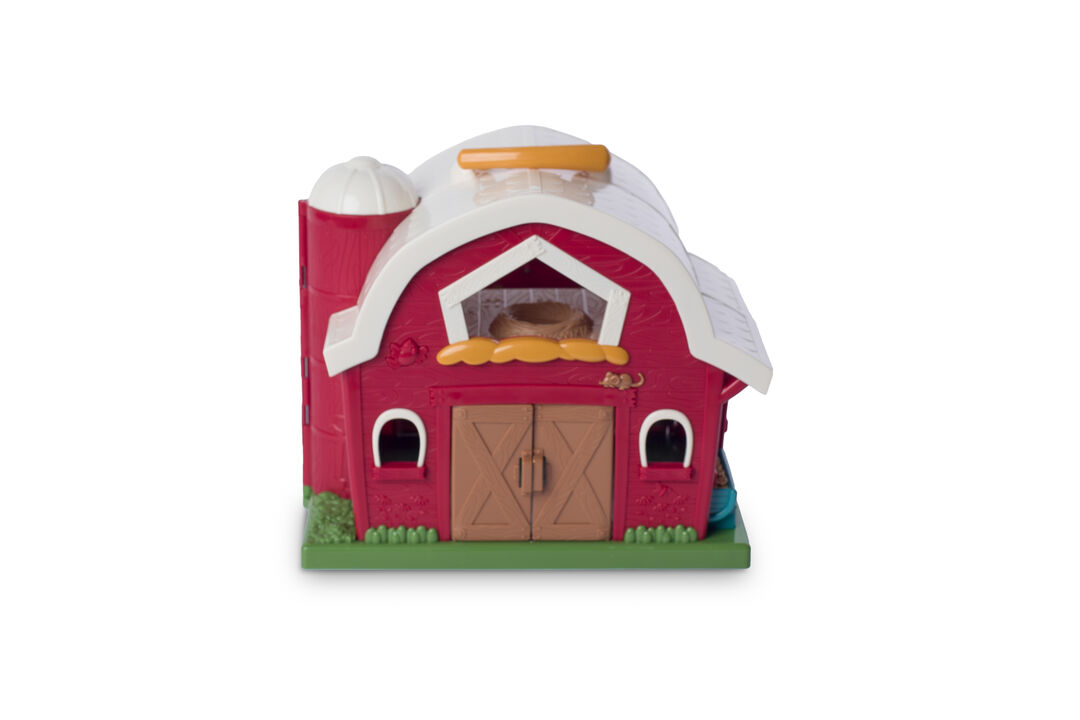 Big Red Barn And Animals