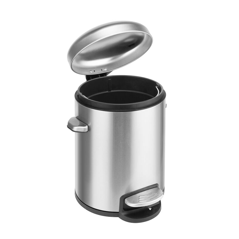 1.32 Gallon Stainless Steel Trash Can.