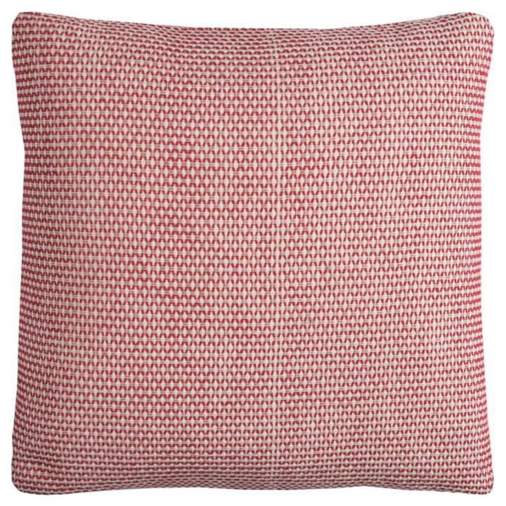Hivvago Red Ivory Scaled Diamond Pattern Throw Pillow