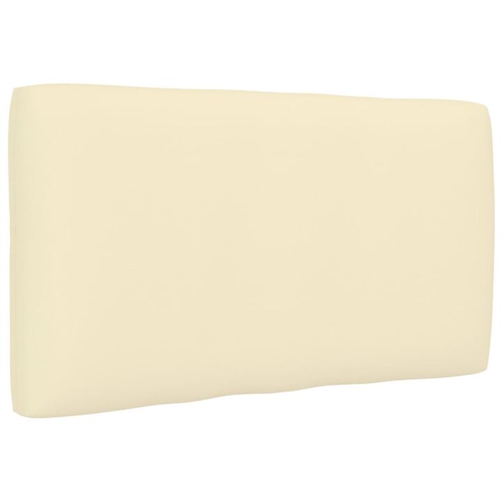 vidaXL Pallet Sofa Cushion Cream 27.6"x15.7"x4.7"