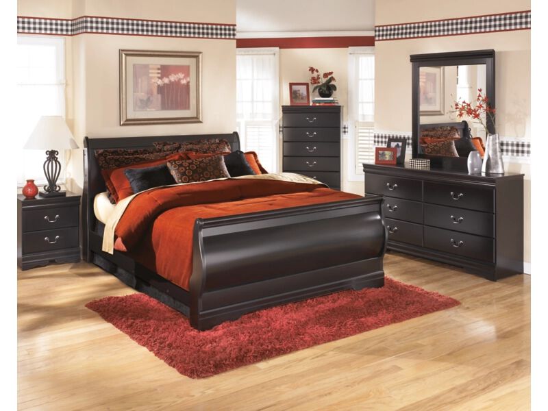 Huey Vineyard Queen Sleigh Bed