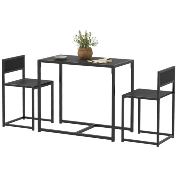 Rectangular Dining Table Set with Sturdy Chairs for Home Dining
