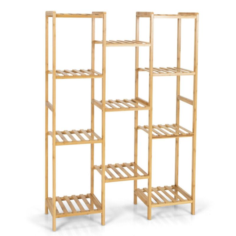 Hivvago 9/11-Tier Bamboo Plant Stand for Living Room Balcony Garden