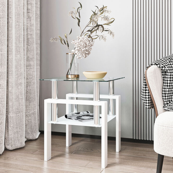 Modern Tempered Glass Coffee Table