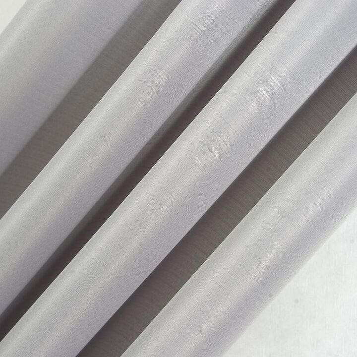 Olivia Gray Gilbert Solid Single Grommet Curtain Panel Pair - 54x84", Gray