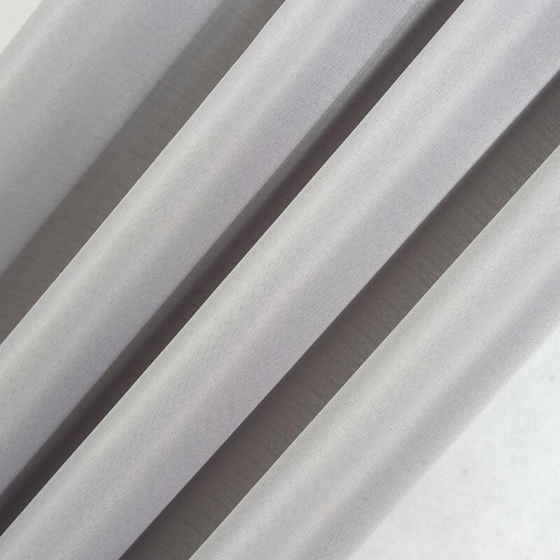 Olivia Gray Gilbert Solid Single Grommet Curtain Panel Pair - 54x84", Gray