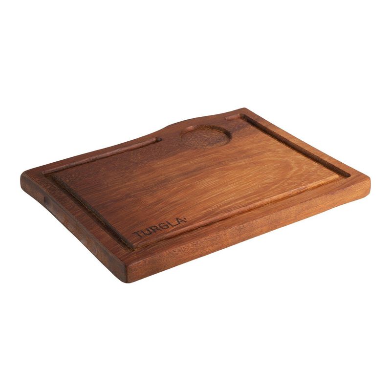 Wood 12" x 9" Rectangular Brown Wood Serving