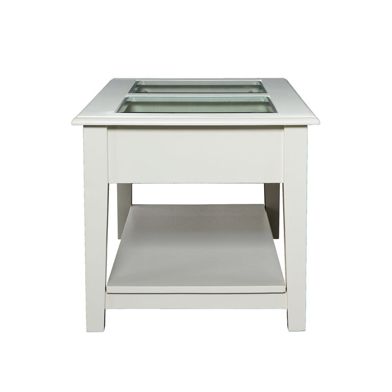 Panorama Glass-Top Coffee Table