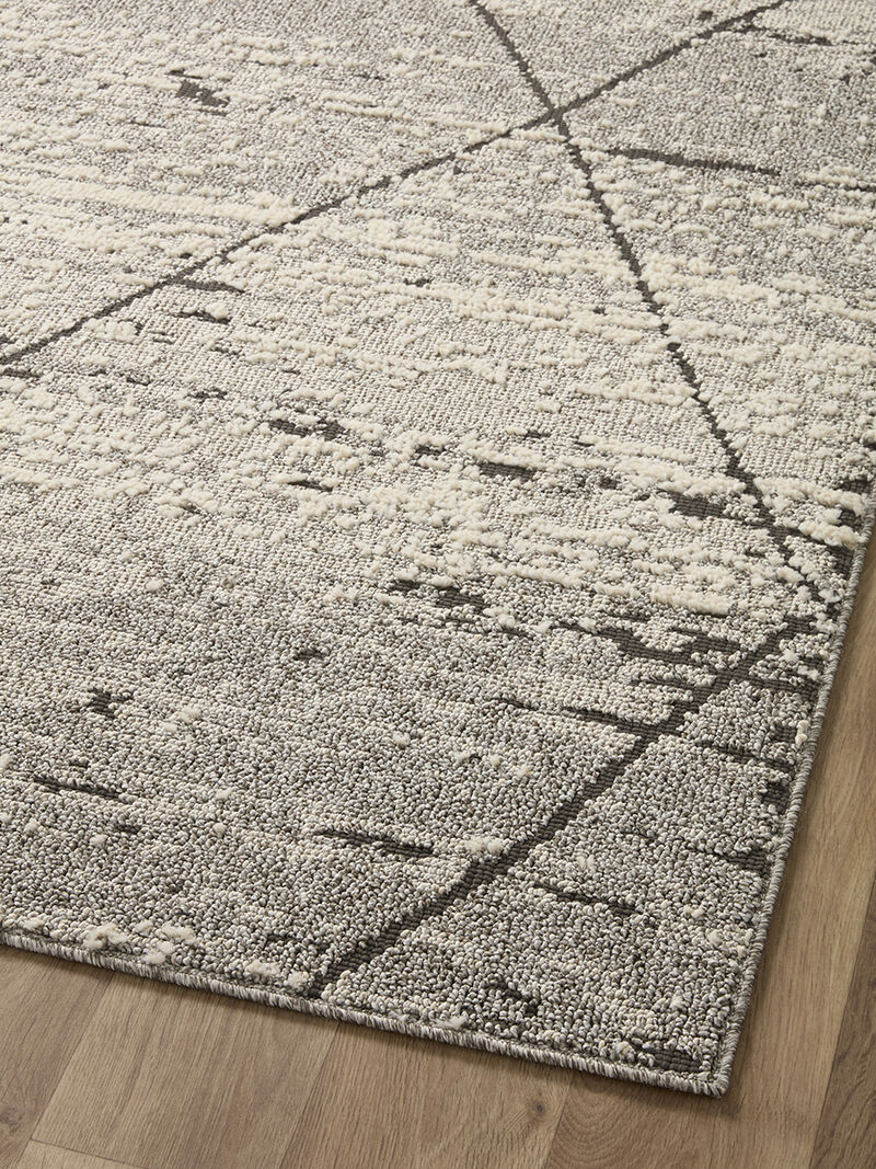 Fabian FAB04 Grey/Charcoal 4' x 6' Rug