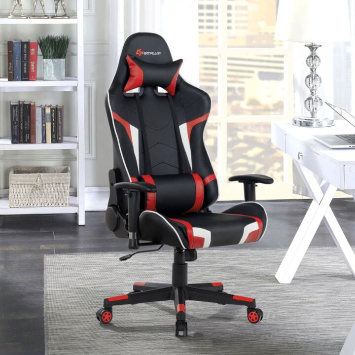 Hivvago Reclining Swivel Massage Gaming Chair with Lumbar Support