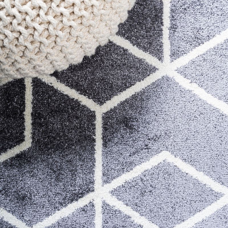 Tumbling Blocks Modern Geometric Area Rug