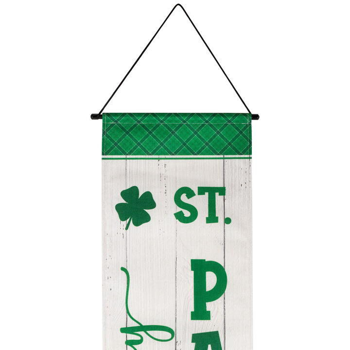 Set of 2 Welcome St. Patrick's Day Porch Door Hanging Banners 71"