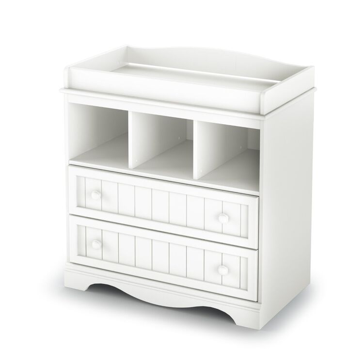 Hivvago Wood Baby Diaper Changing Table with 2 Drawers