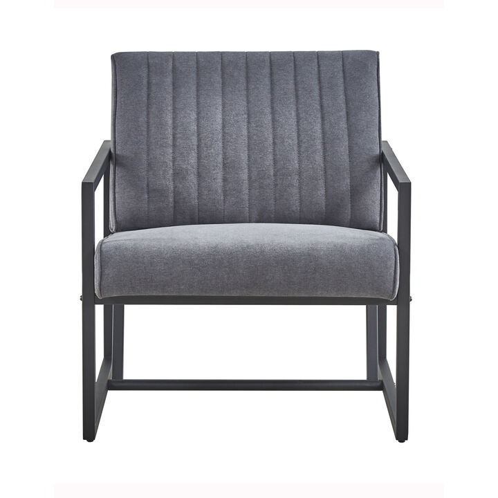 Modern design high quality fabric + steel armchair, for Kitchen, Dining, Bedroom, Living Room