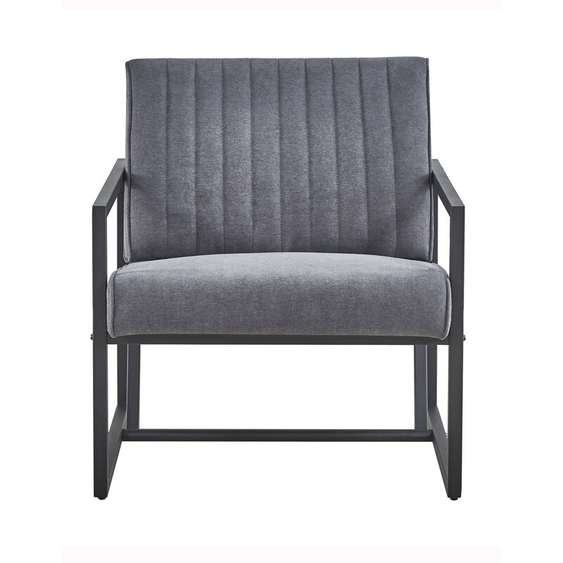 Modern design high quality fabric + steel armchair, for Kitchen, Dining, Bedroom, Living Room