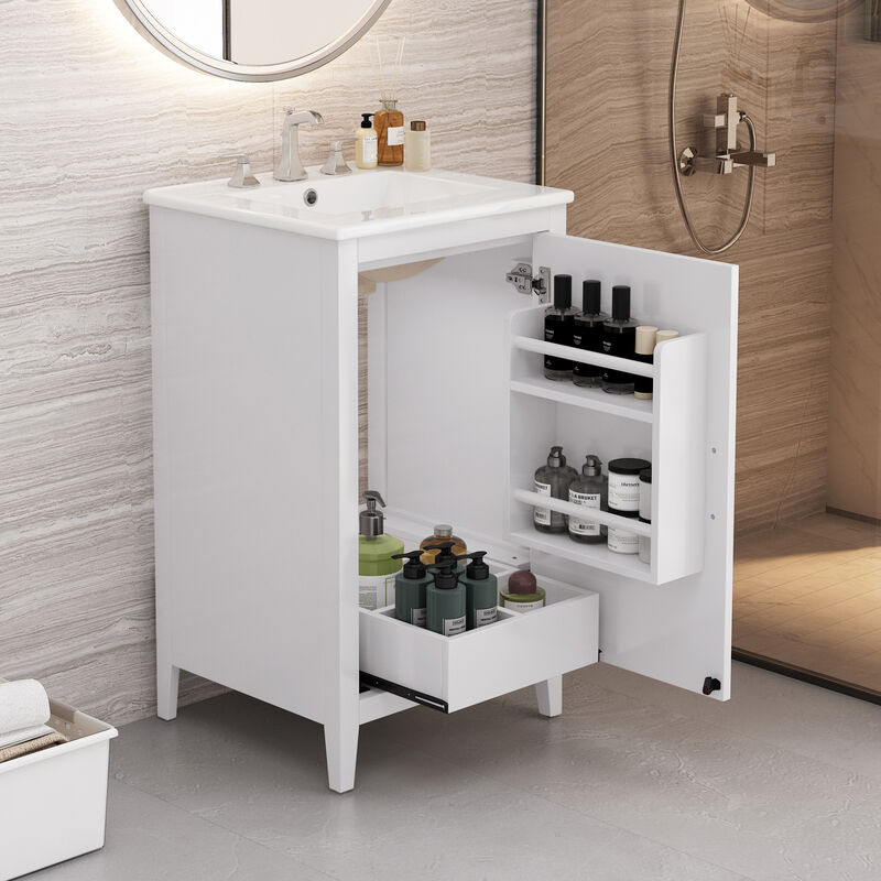 Merax 20.3" Bathroom Vanity with Sink and Soft-closing Door