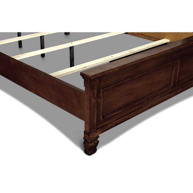 New Classic Furniture Furniture Tamarack Contemporary Solid Wood 4/6 Full Bed in Cherry