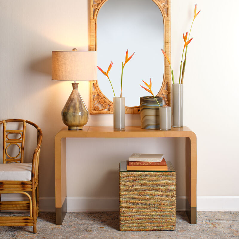 Captain Seagrass Square Side Table
