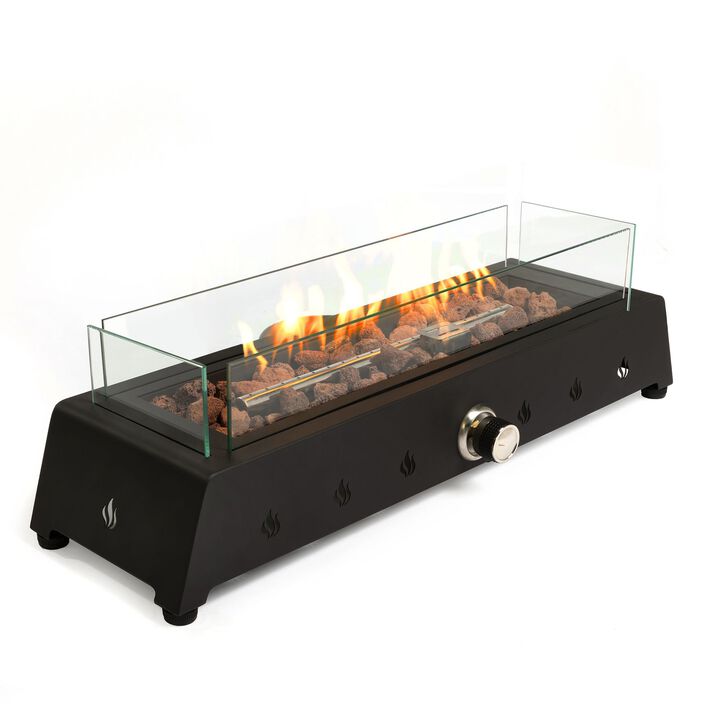 Mondawe 28 Inch Outdoor Convenient Desktop Fire Pit,Fire Pit With Quick Connect Connector Mondawe 28 Inch Outdoor Convenient Desktop Fire Pit,Fire Pit With Quick Connect Connector