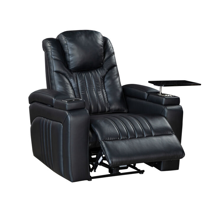 Power Recliner with Adjustable Headrest and Charging Options