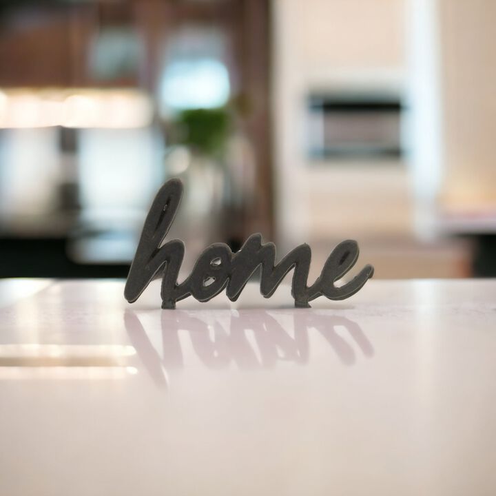 Roven Cast Iron Calligraphic Home Table Décor