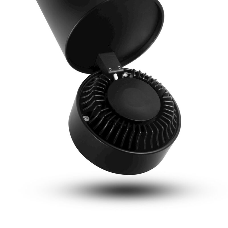 VONN Lighting LED Surface Mounted Adjustable Downlight, Stock Item Beam Angle 36, Black