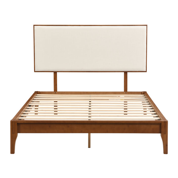 Merax Solid Platform Bed  with Headboard