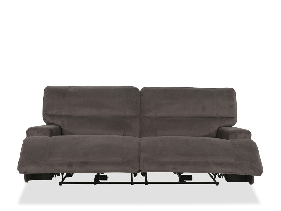 Gray couch that reclines