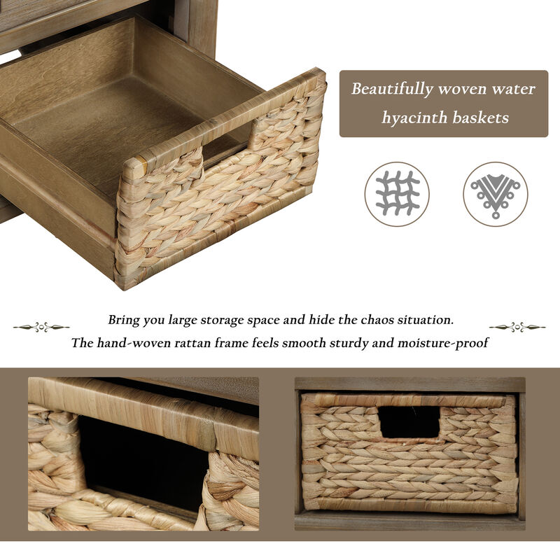 Merax Rustic Storage Bench