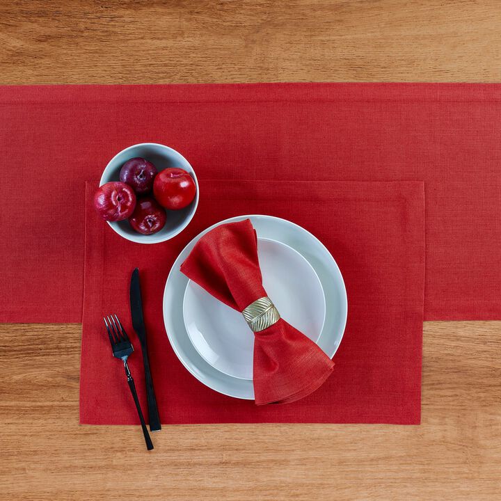 Solino Home 100% Pure Linen 14 x 19 Inch Placemats Set of 4 | Diana