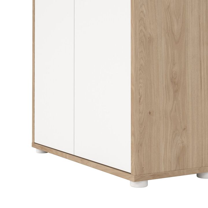 Tvilum 6 Shelf Boockase with 2 Doors, Home Office Storage