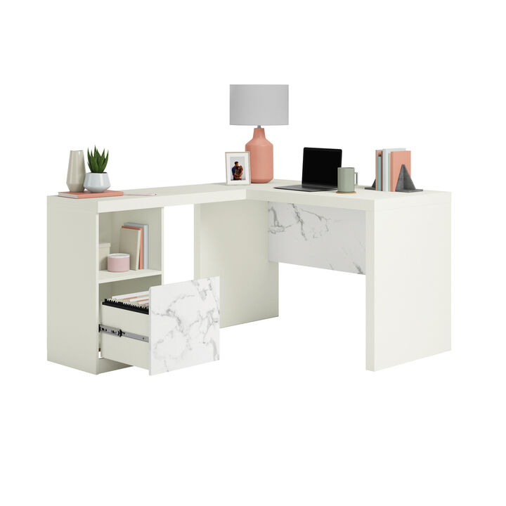 Hudson Court L-Desk
