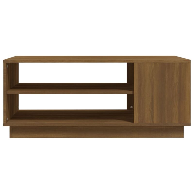 vidaXL Coffee Table Brown Oak 40.2"x21.7"x21.7" Chipboard